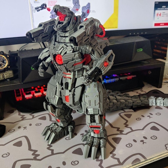3D Printed Mecha Godzilla Figure: 41cm Articulated Sci-fi