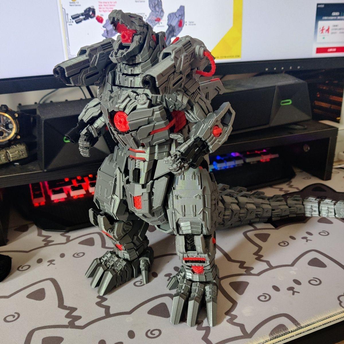 Atomic Mecha Godzilla 2.0 – 3D Printed Articulated