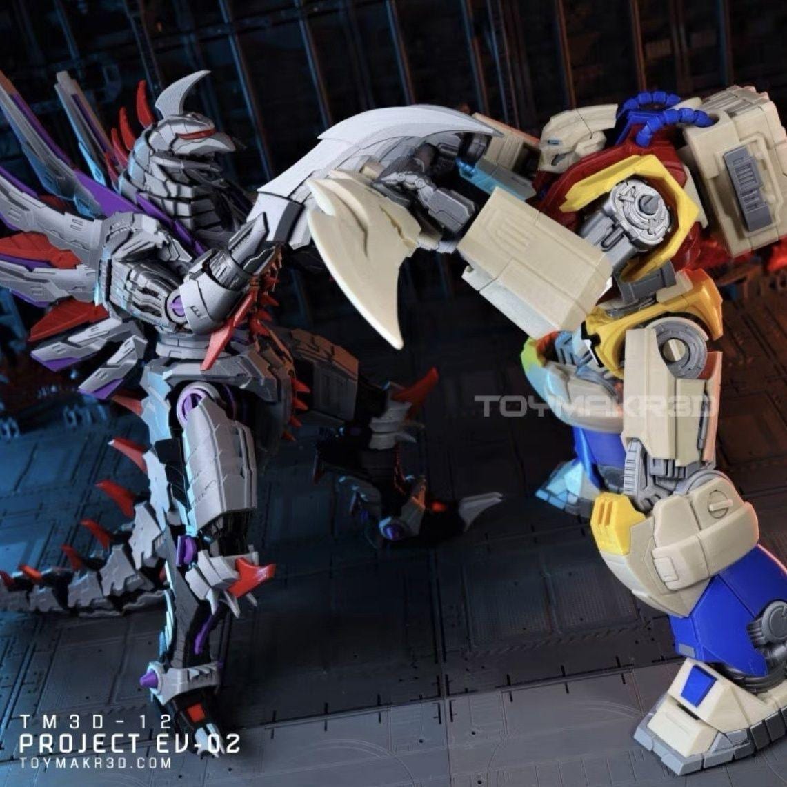 Articulated Jet Jaeger EV-02 Action Figure: 3D Printed Monster