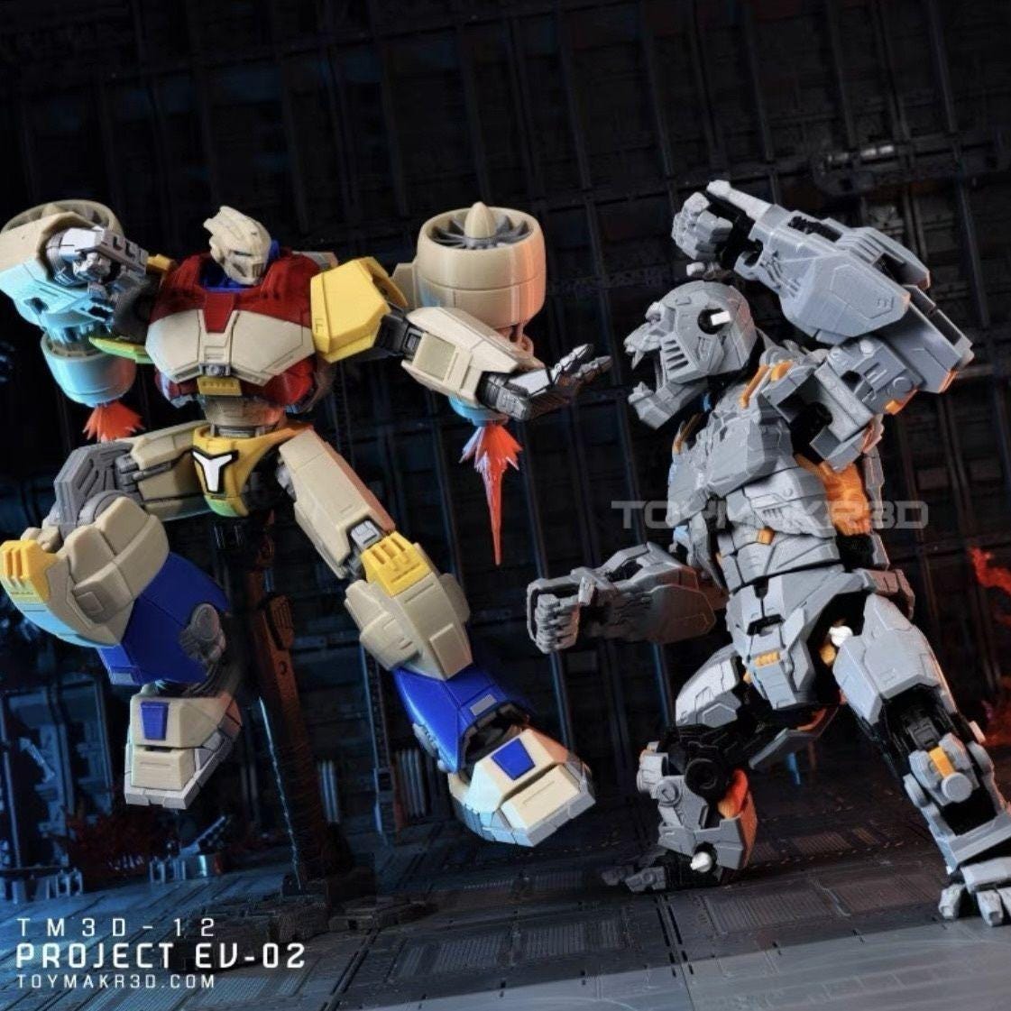 Articulated Jet Jaeger EV-02 Action Figure: 3D Printed Monster