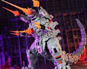 Atomic Mecha Godzilla 2.0 – 3D Printed Articulated Collectible Figure | Up to 41cm Tall | Assembled or DIY Kit