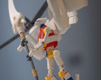 Wysoce ruchoma figurka mecha drukowana w 3D | Zabawka inspirowana anime | 18 cm / 30 cm, kolekcjonerska