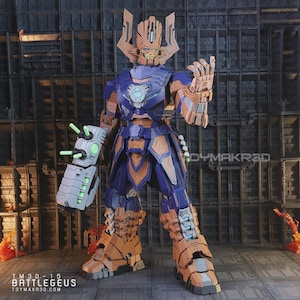 Father&#39;s Day Gift Battlegeus 3D Printed Action Robot | 366-Part Giant Model Full Articulation Display-Ready Physical Print Toymakr3D Design