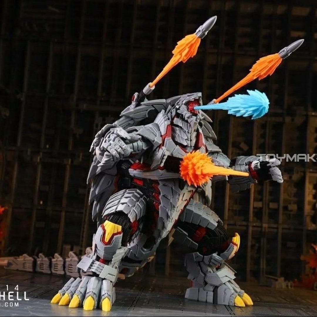 Mecha Gamera Action Figure: 3D Printed Ironshell Kaiju Toy - Etsy