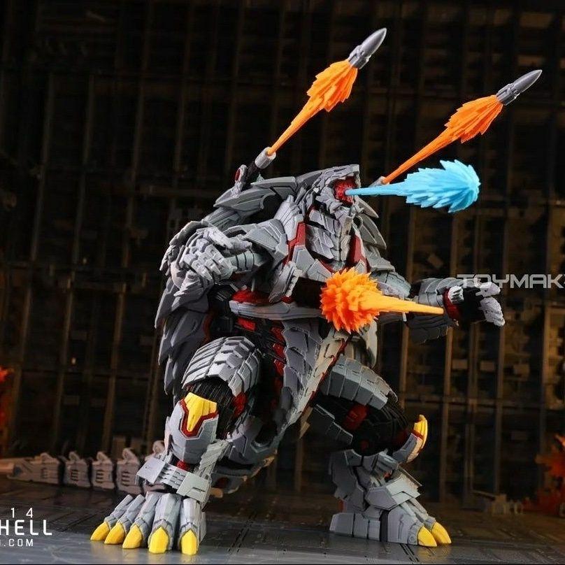 メカガメラアクションフィギュア：3Dプリントアイアンシェル怪獣