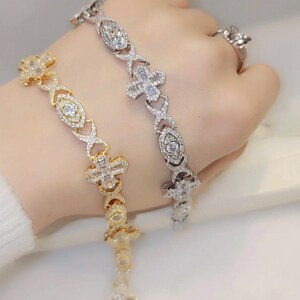 Iced out gold plated Bracelet