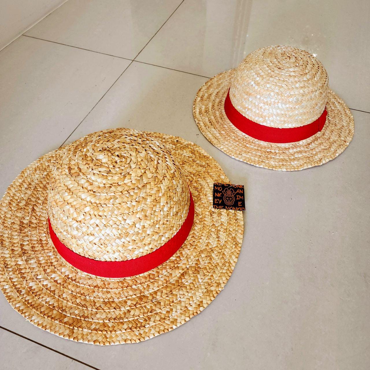 3サイズ - 大人用子供用麦わら帽子 - モンキー・D - ワンピース ルフィ
