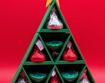 Hershey Kiss Christmas Tree 3d Printed Gift