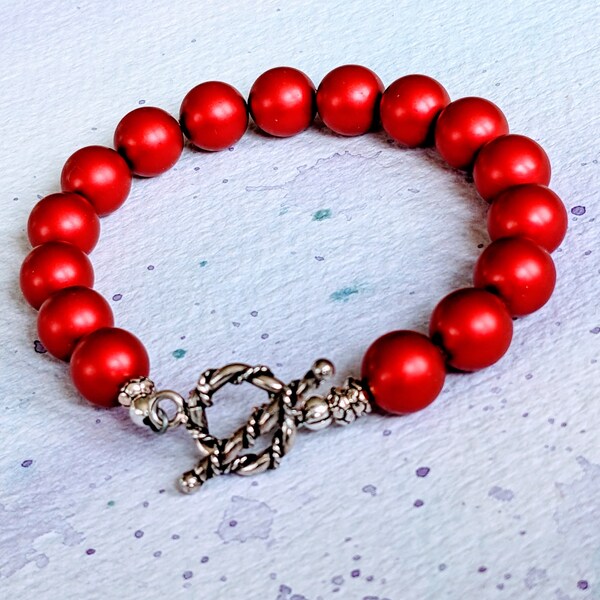 Red Pearl Bracelet