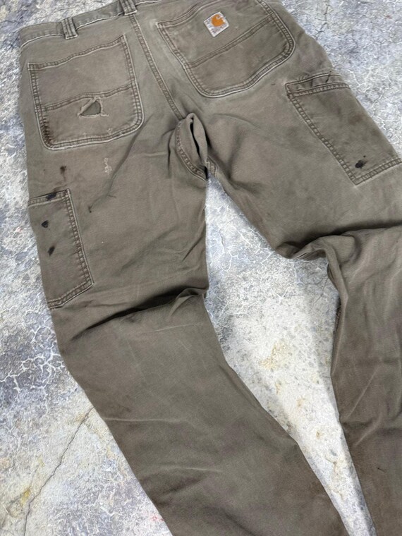 Thrashed Carhartt Double Knees Pants - Etsy