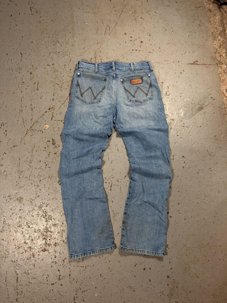 Crazy Vintage Wrangler Bootcut Denim Cowboy Jeans image 1