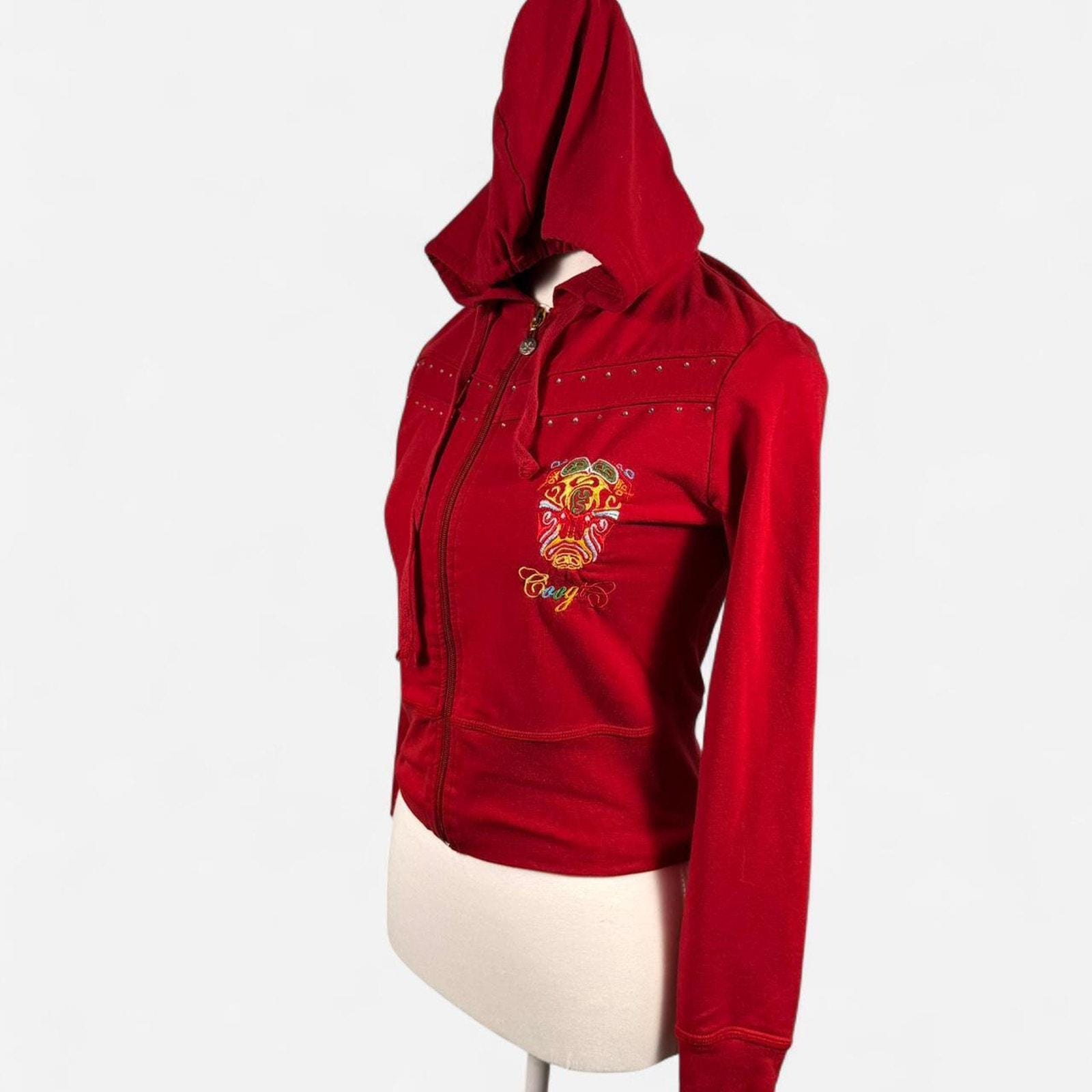Womens Coogi Y2k Zipup Rhinestone Hoodie - Etsy