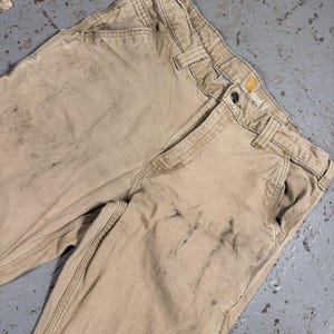 Vintage Distressed Stained Carhartt Carpenter Pants image 2
