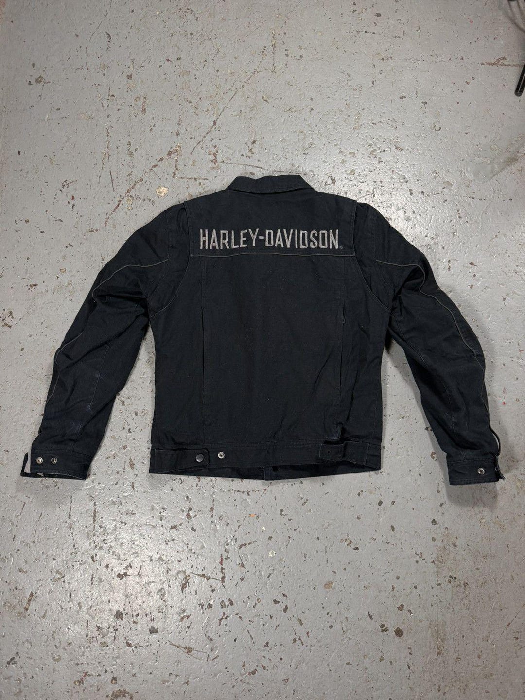 Vintage Harley Davidson Distressed Biker Jacket - Etsy Israel