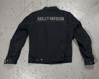 Vintage Harley Davidson Distressed Biker Jacket - Etsy