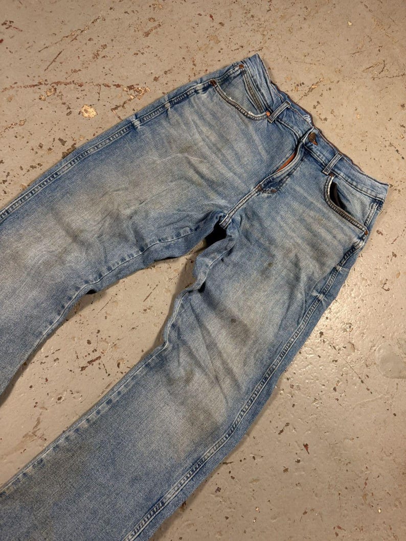 Crazy Vintage Wrangler Bootcut Denim Cowboy Jeans image 6