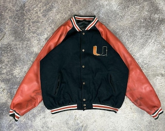 Vintage Miami U Varsity Jacke