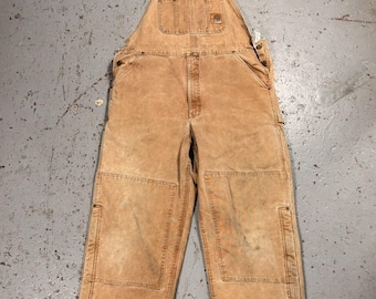 Vintage Distressed Double Knee Carhartt Overalls