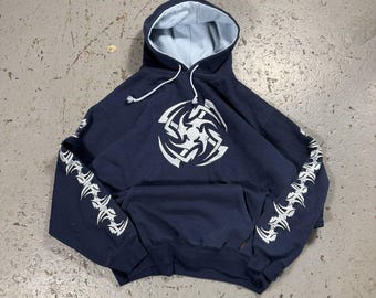 Y2K Sapphire Lounge Tribal Hoodie - Etsy