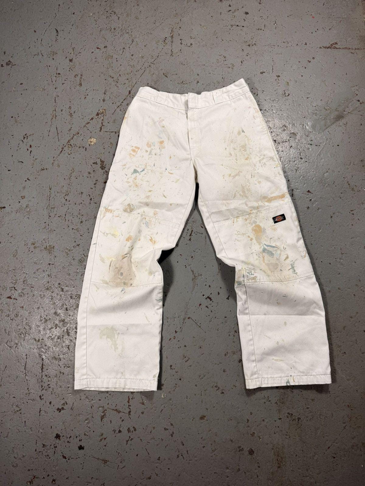 Vintage White Paint Splatter Pants - Etsy