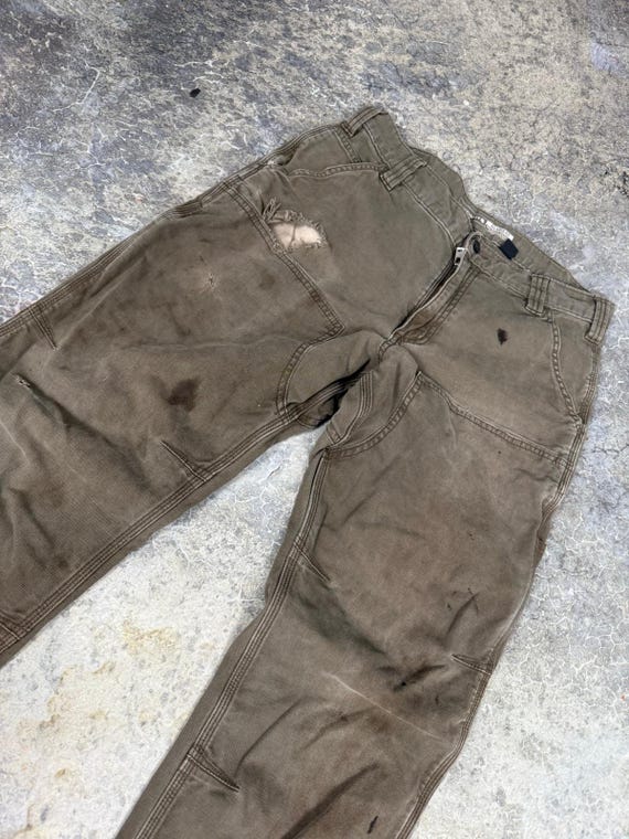 Thrashed Carhartt Double Knees Pants - Etsy