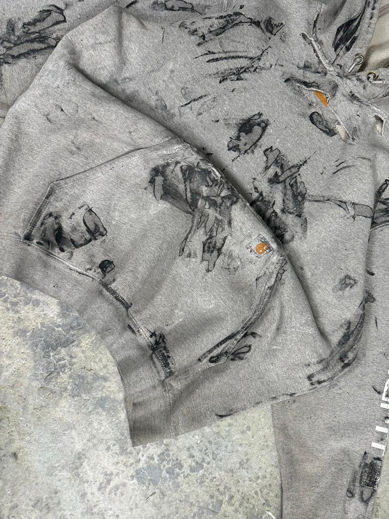 Sudadera con capucha Carhartt Painters desgastada imagen 2