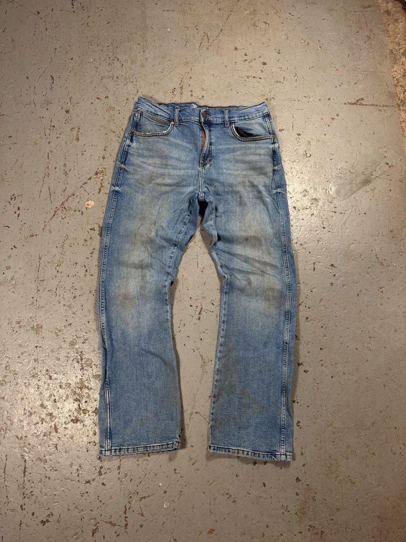 Crazy Vintage Wrangler Bootcut Denim Cowboy Jeans image 5