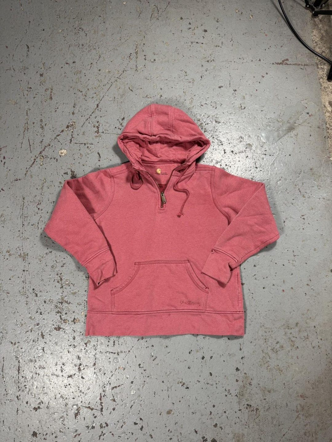 Vintage Carhartt Cropped Boxy Faded Quarterzip Hoodie - Etsy