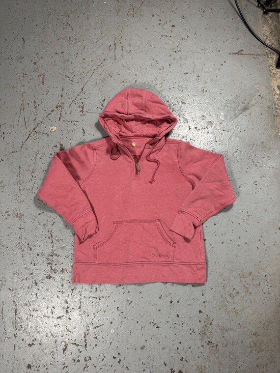 Vintage Carhartt Cropped Boxy Faded Quarterzip Hoodie - Etsy