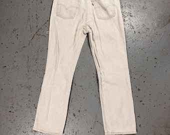 Vintage 1970 Orange Tag Levis Denim Jeans