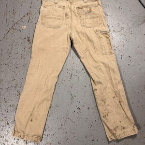 Vintage Distressed Stained Carhartt Carpenter Pants image 9