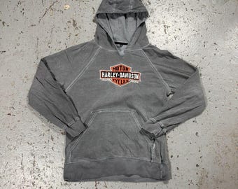 Sudadera con capucha vintage Harley Davidson Trashed