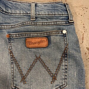Crazy Vintage Wrangler Bootcut Denim Cowboy Jeans image 4