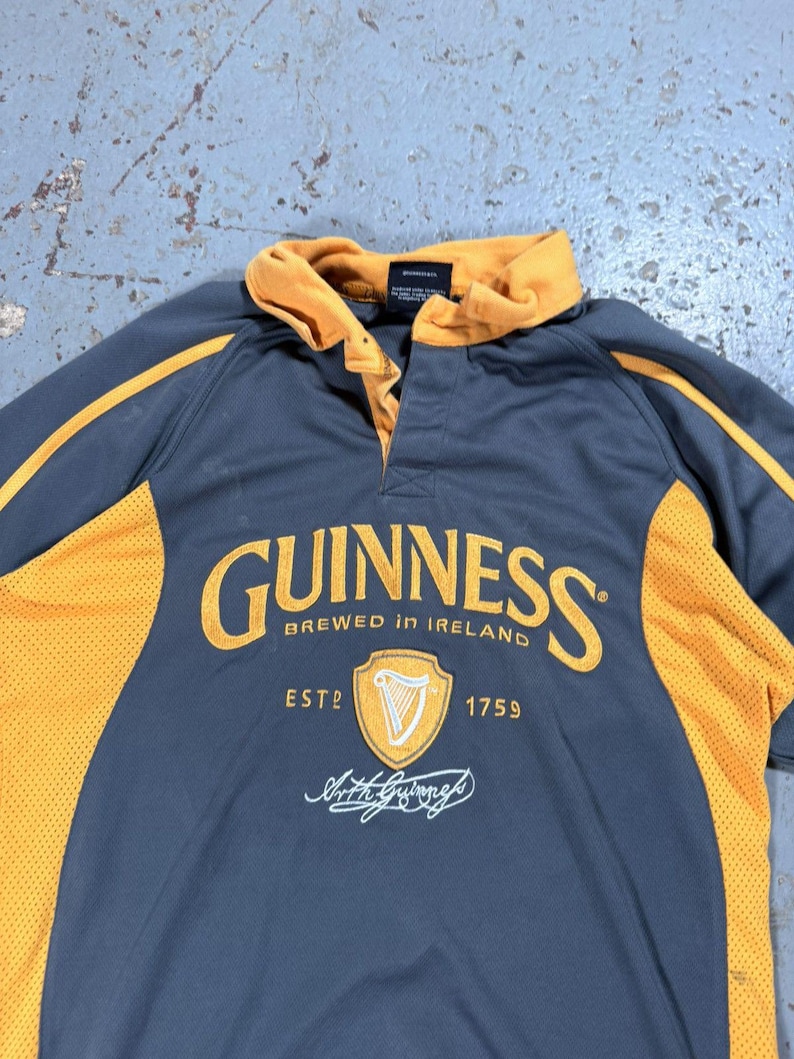 Vintage Guinness Beer Polo Jersey / Ireland Polo image 3