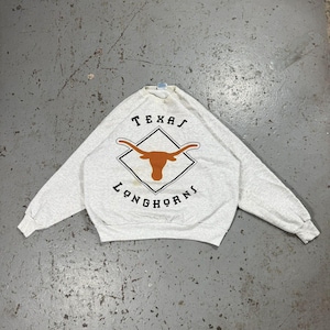 Vintage Texas Long Horns Faded Crewneck Sweater