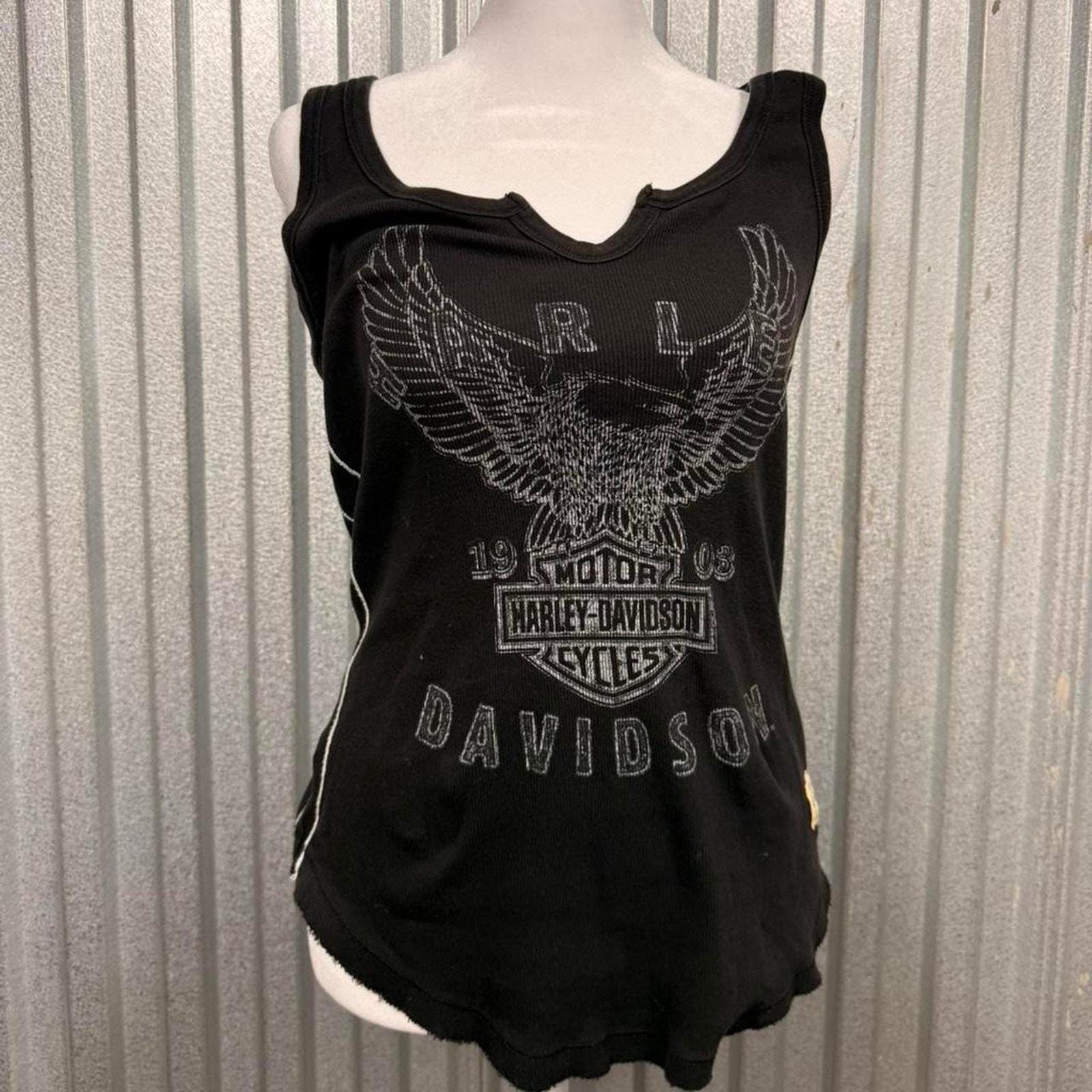 Harley davidson women tank top - Etsy 日本