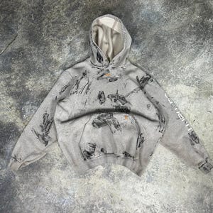 Sudadera con capucha Carhartt Painters desgastada imagen 1