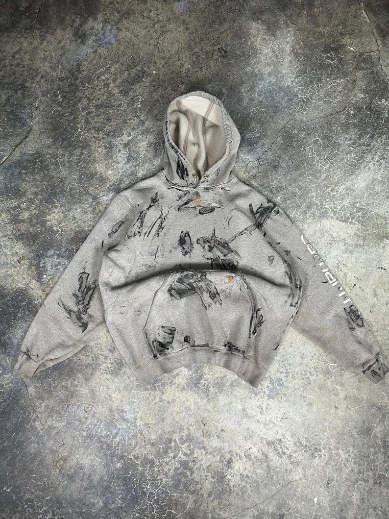 Sudadera con capucha Carhartt Painters desgastada imagen 1