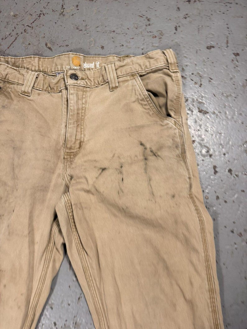 Vintage Distressed Stained Carhartt Carpenter Pants image 6