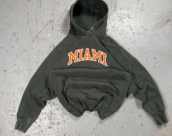 ヴィンテージ 90年代 マイアミ ハリケーンズ NCAA グリーン スウェット