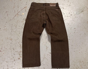 Pantalon vintage Crazy Malboro Classic marron moka