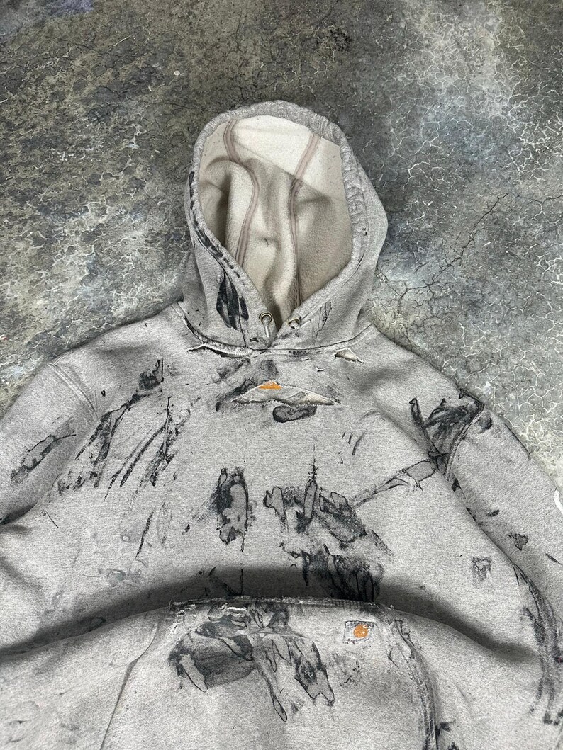 Sudadera con capucha Carhartt Painters desgastada imagen 5