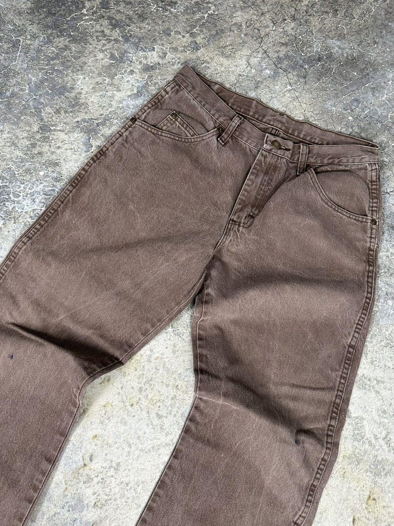 Vintage Mocha Brown Wrangler Jeans image 2