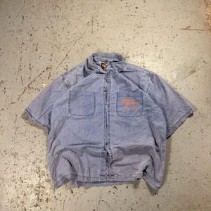 Vintage Harley Davidson Button Up Denim Tee
