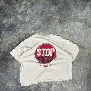 Vintage Cropped STOP LAGER tee