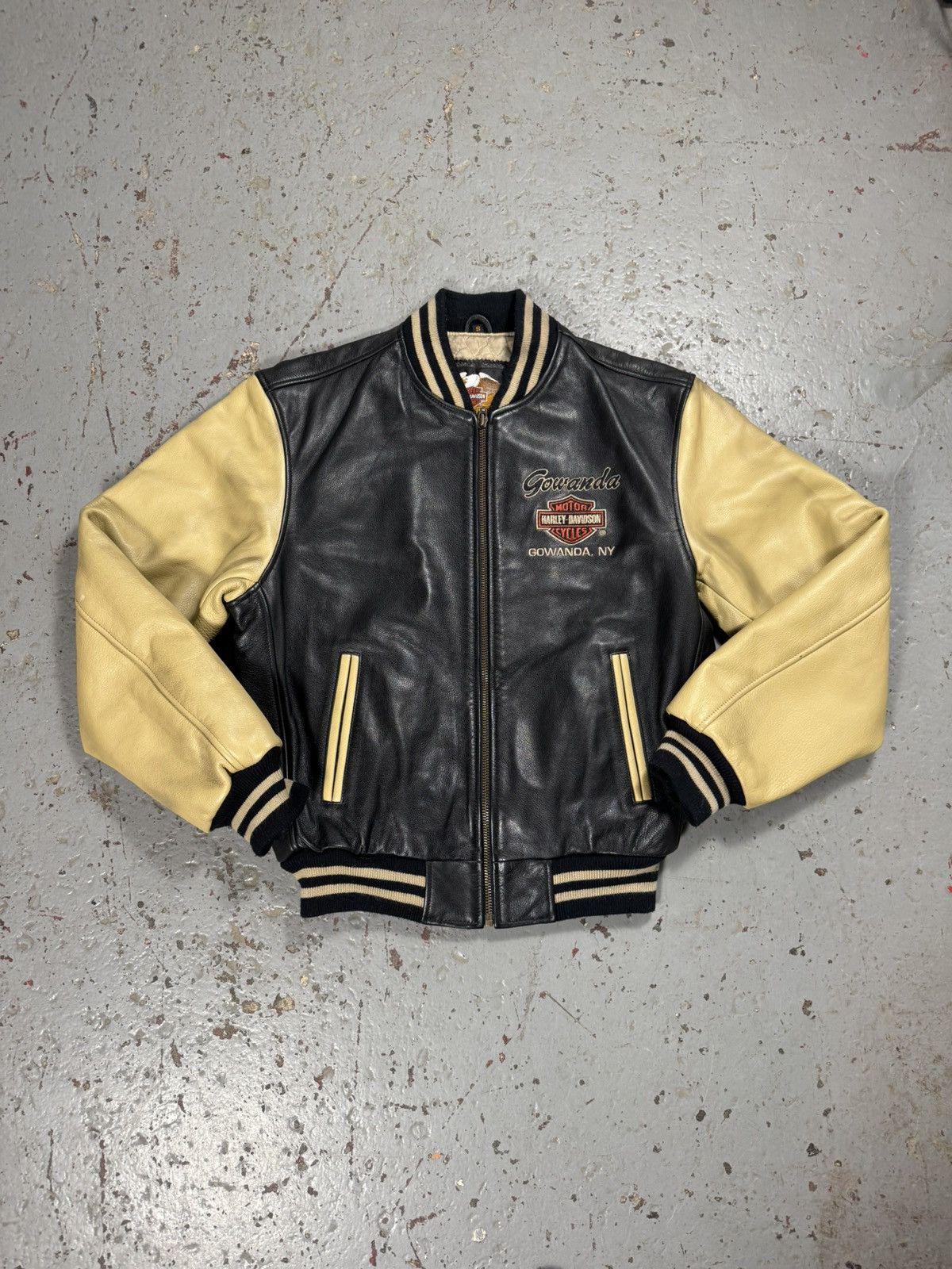 Insane Vintage Harley Davidson Leather 2 Tone Classic Jacket