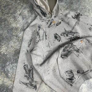 Sudadera con capucha Carhartt Painters desgastada imagen 4