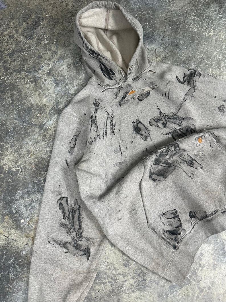 Sudadera con capucha Carhartt Painters desgastada imagen 4