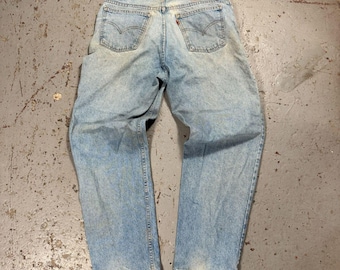 Vintage 1970s Orange Tag Straight Levi Denim Jeans