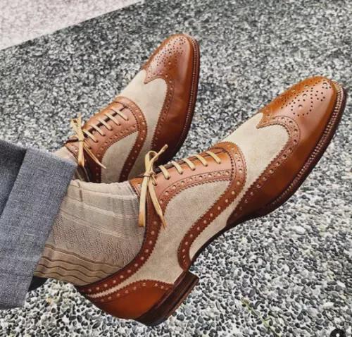 Two Tone Brown Shoes - Etsy display picture 1